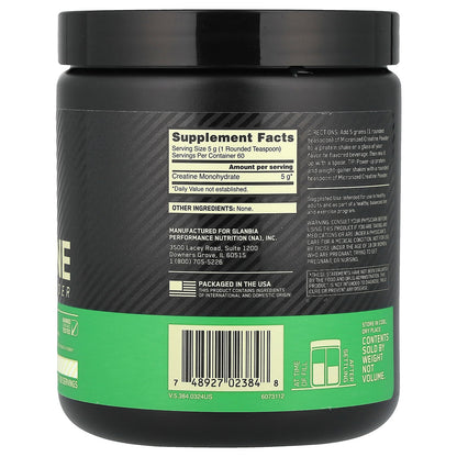 Optimum Nutrition, Micronized Creatine Powder, Unflavored, 10.58 oz (300 g)