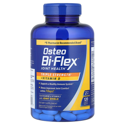 Osteo Bi-Flex, Joint Health + Vitamin D, Triple Strength, 120 Coated Tablets