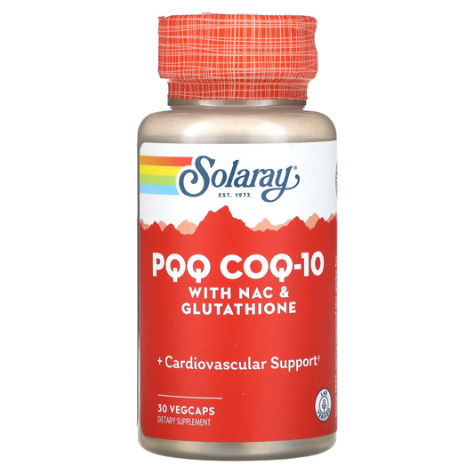 Solaray, PQQ CoQ-10 with NAC & Glutathione, 30 VegCaps