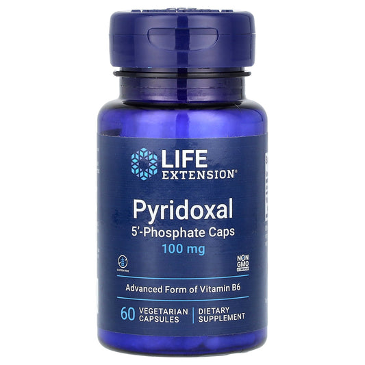 Life Extension, Pyridoxal 5'-Phosphate Caps, 100 mg, 60 Vegetarian Capsules