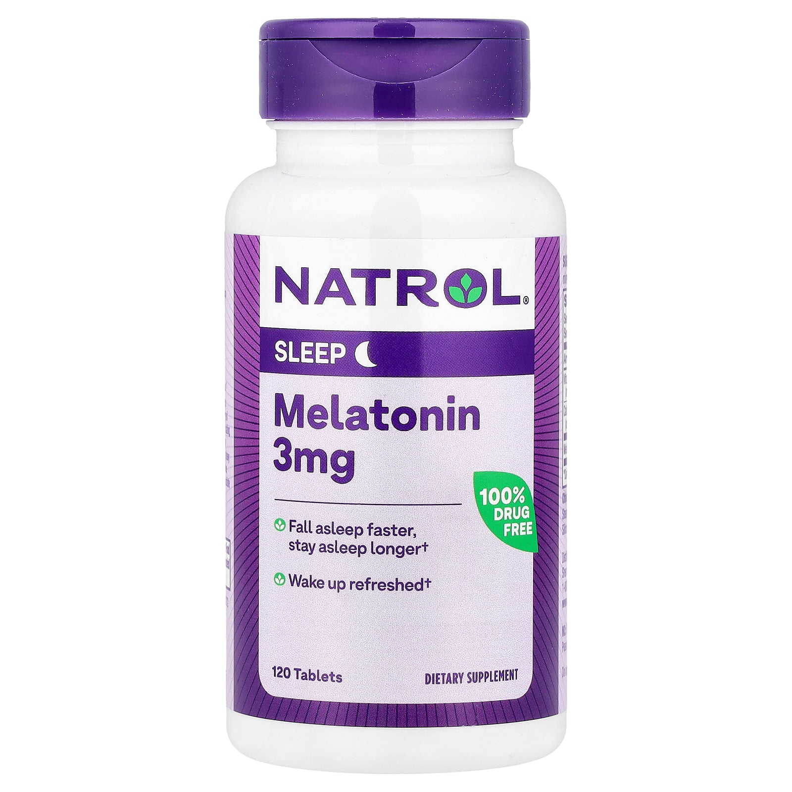 Natrol, Melatonin, 3 mg, 120 Tablets