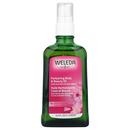 Weleda, Pampering Body & Beauty Oil, Wild Rose Extracts, 3.4 fl oz (100 ml)