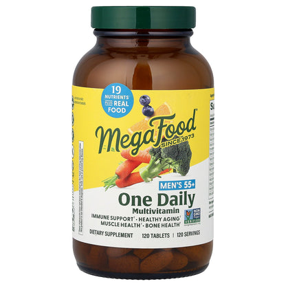 MegaFood, Men's 55+, One Daily Multivitamin, 120 Tablets
