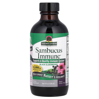 Nature's Answer, Sambucus Immune, Black Elderberry, 4 fl oz (120 ml)