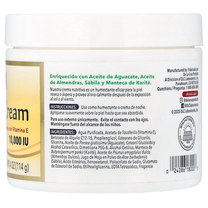 De La Cruz, Vitamin E Cream, 4 oz (114 g)