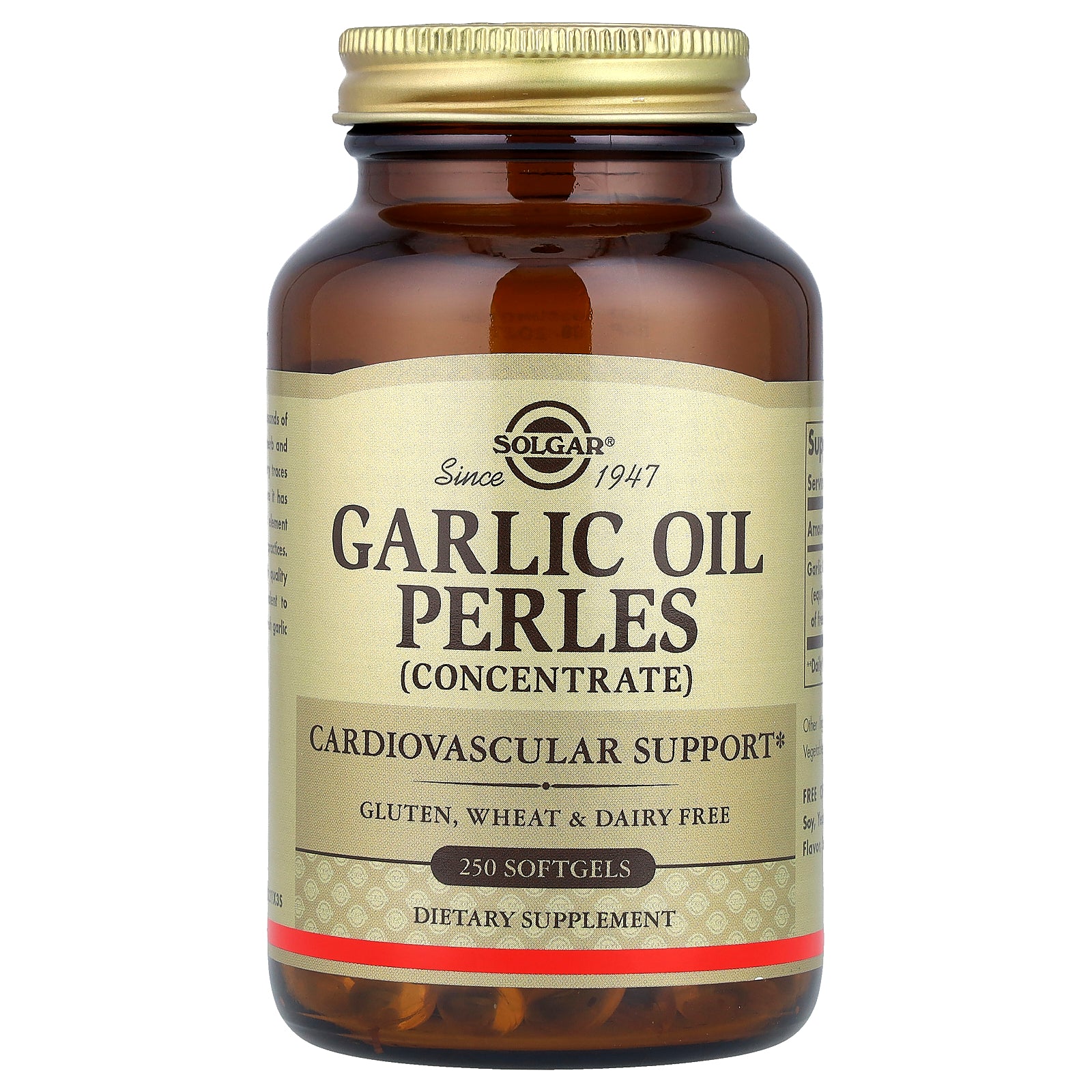 Solgar, Garlic Oil Perles, Concentrate, 250 Softgels (1 mg per Softgel)
