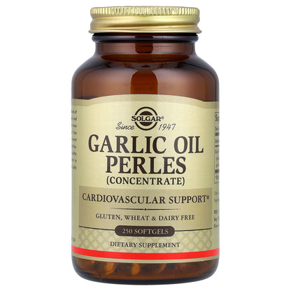 Solgar, Garlic Oil Perles, Concentrate, 250 Softgels (1 mg per Softgel)