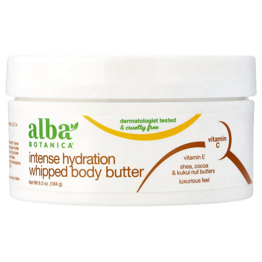 Alba Botanica, Intense Hydration Whipped Body Butter, 6.5 oz (184 g)