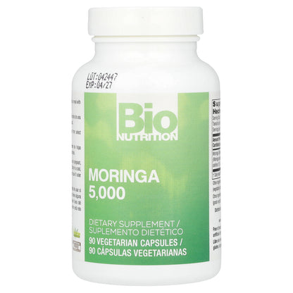 Bio Nutrition, Moringa 5,000, 90 Vegetarian Capsules