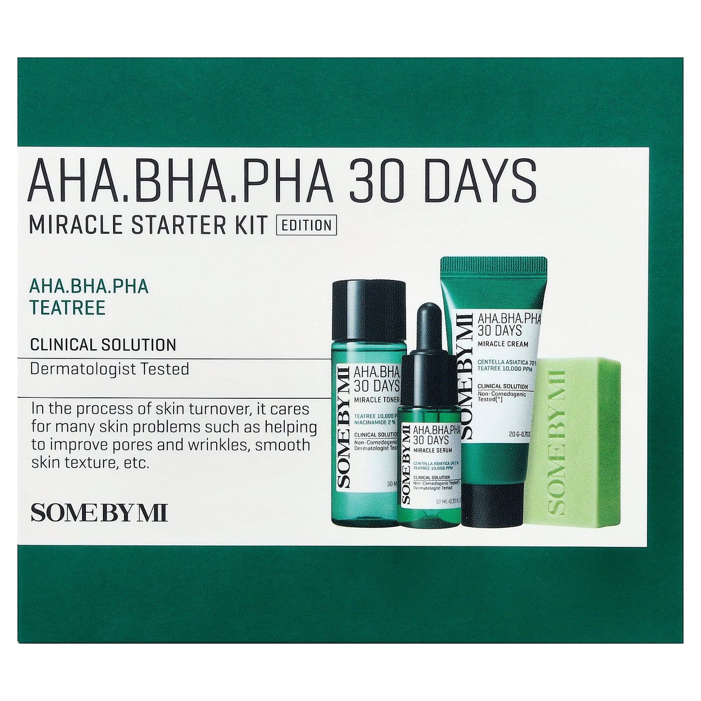 SOME BY MI, AHA.BHA.PHA 30 Days Miracle Starter Kit Edition, 4 Piece Kit