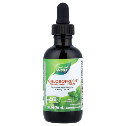 Nature's Way, Chlorofresh®, Chlorophyll Drops, Mint, 2 fl oz (59 ml)