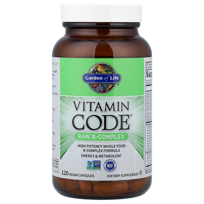Garden of Life, Vitamin Code®, RAW B-Complex™, 120 Vegan Capsules
