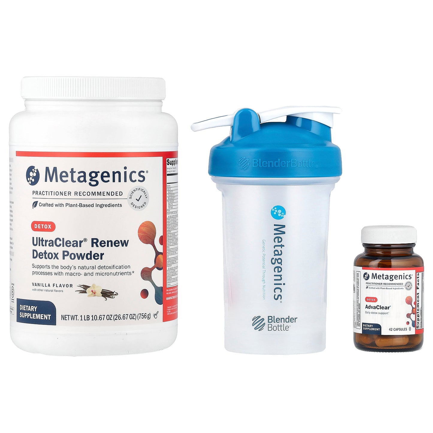 Metagenics, Clear Change®, 10-Day Detox Program, Vanilla, 4 Piece Set