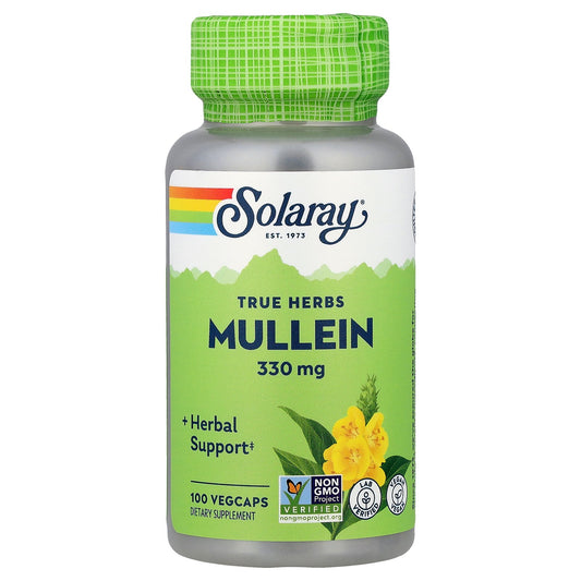 Solaray, True Herbs, Mullein, 330 mg, 100 VegCaps