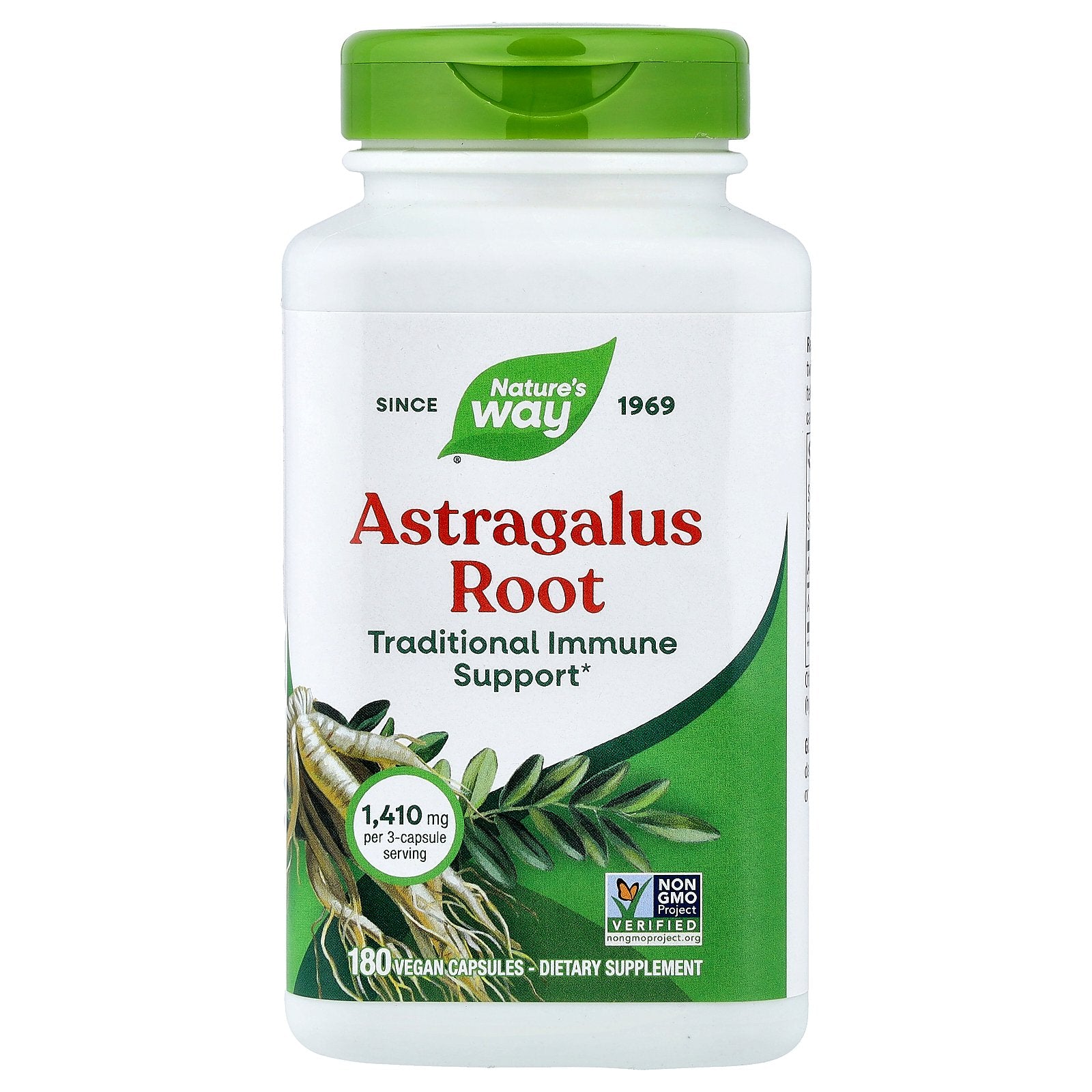 Nature's Way, Astragalus Root, 180 Vegan Capsules (470 mg per Capsule)