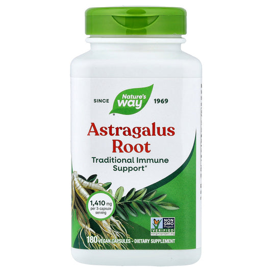 Nature's Way, Astragalus Root, 180 Vegan Capsules (470 mg per Capsule)