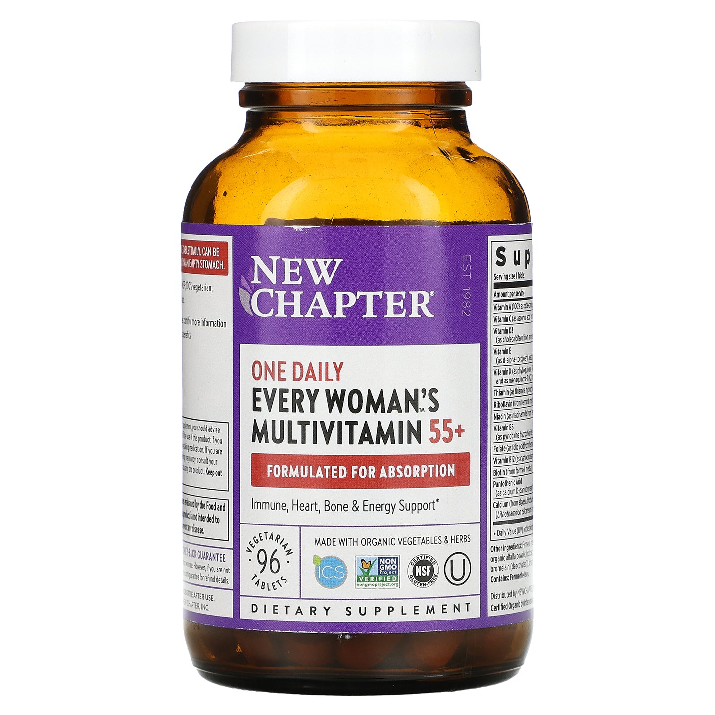 New Chapter, Every Woman's One Daily 55+ Multivitamin, 96 Vegetarian Tablets