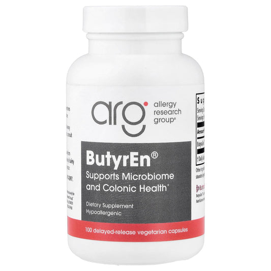 Allergy Research Group, ButyrEn®, 100 Delayed-Release Vegetarian Capsules (200 mg Per capsule)
