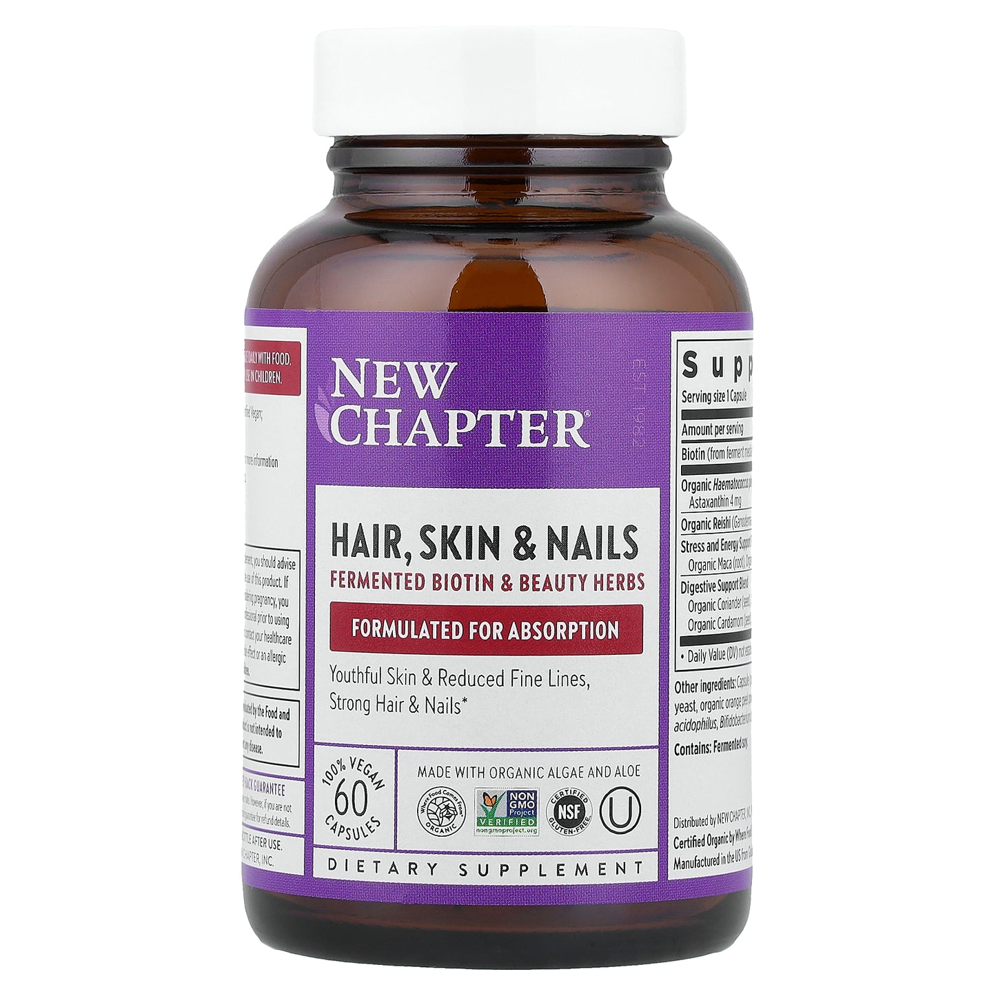 New Chapter, Hair, Skin & Nails, 60 Vegan Capsules