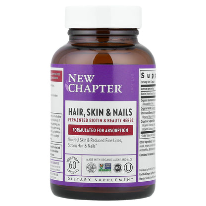 New Chapter, Hair, Skin & Nails, 60 Vegan Capsules