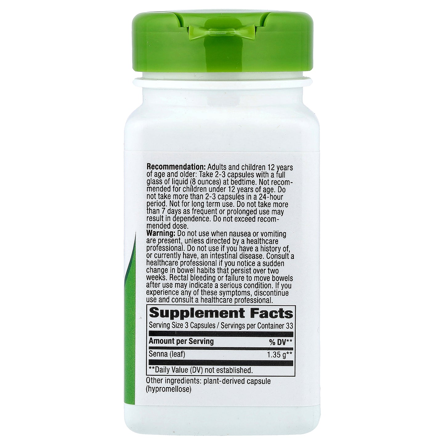 Nature's Way, Senna Leaves, 100 Vegan Capsules (450 mg per Capsule)