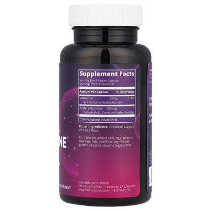 MRM Nutrition, Acetyl L-Carnitine, 60 Vegan Capsules