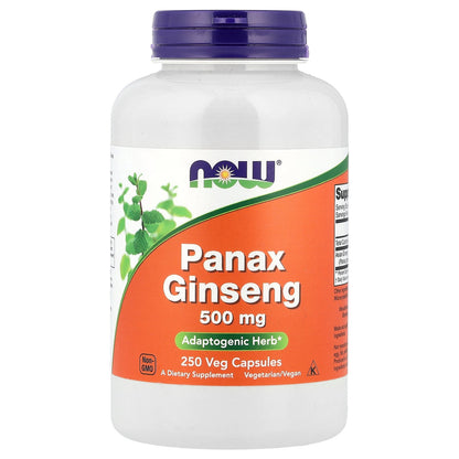 NOW Foods, Panax Ginseng, 500 mg, 250 Veg Capsules