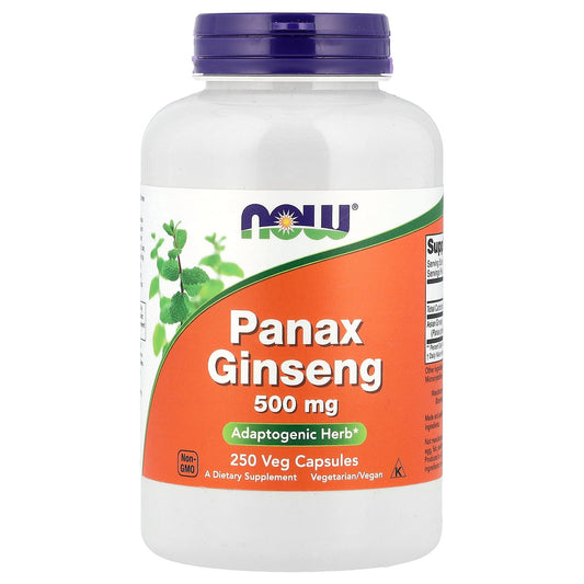 NOW Foods, Panax Ginseng, 500 mg, 250 Veg Capsules