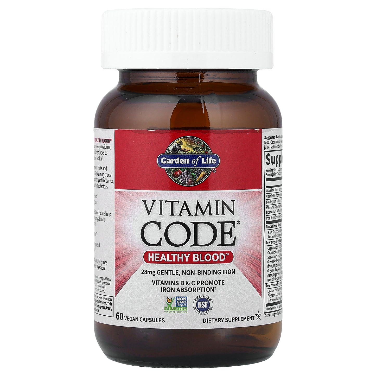 Garden of Life, Vitamin Code®, Healthy Blood™, 60 Vegan Capsules