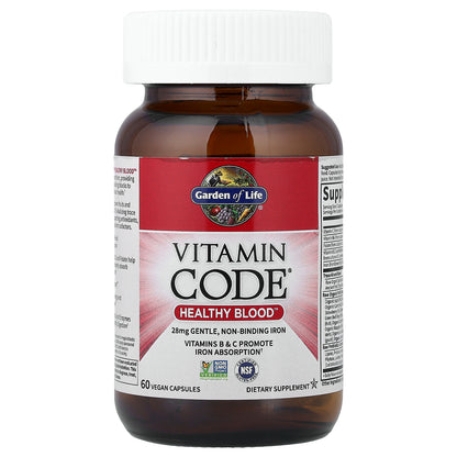 Garden of Life, Vitamin Code®, Healthy Blood™, 60 Vegan Capsules