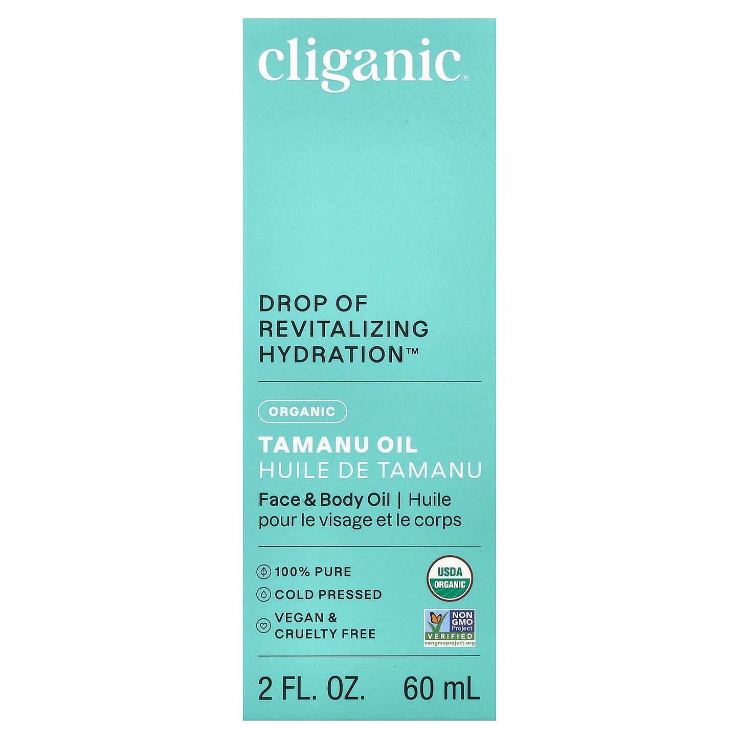 Cliganic, Organic Tamanu Oil, 2 fl oz (60 ml)