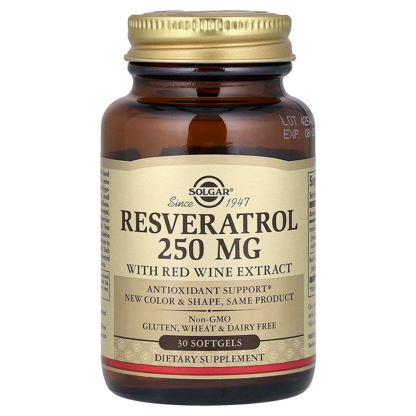 Solgar, Resveratrol With Red Wine Extract, 30 Softgels