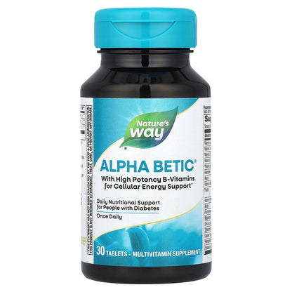 Nature's Way, Alpha Betic® Multivitamin, 30 Tablets