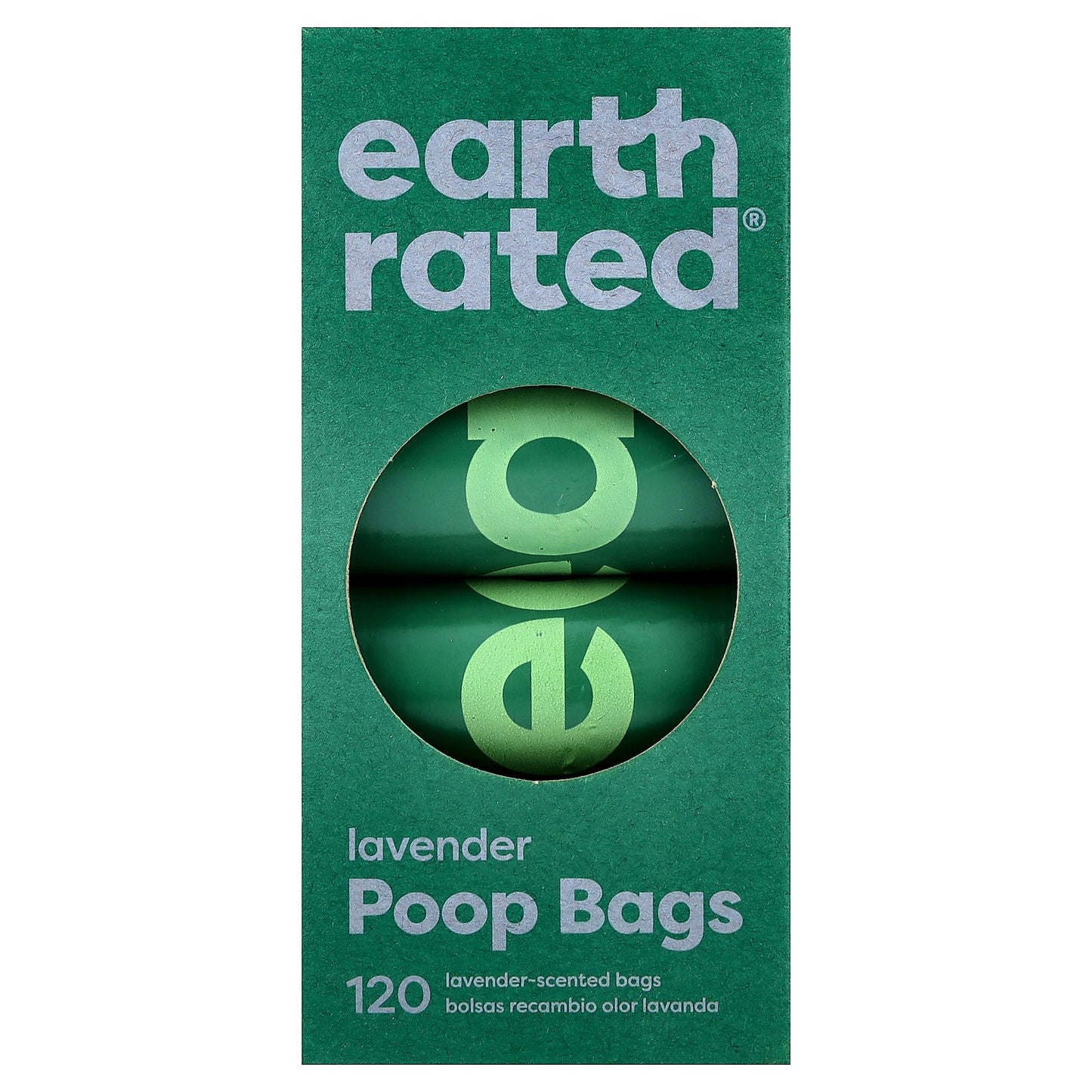 Earth Rated, Poop Bags, Lavender, 8 Rolls