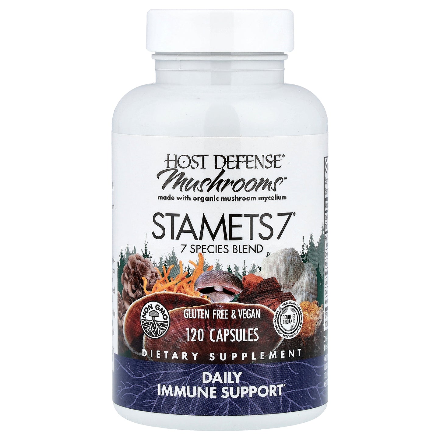 Host Defense, Mushrooms™, STAMETS 7®, 120 Capsules