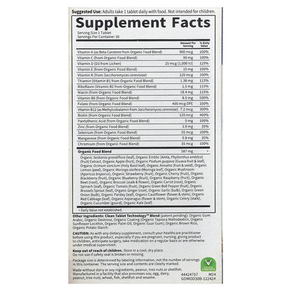 Garden of Life, Organics, Men's Once Daily, 30 Vegan Tablets