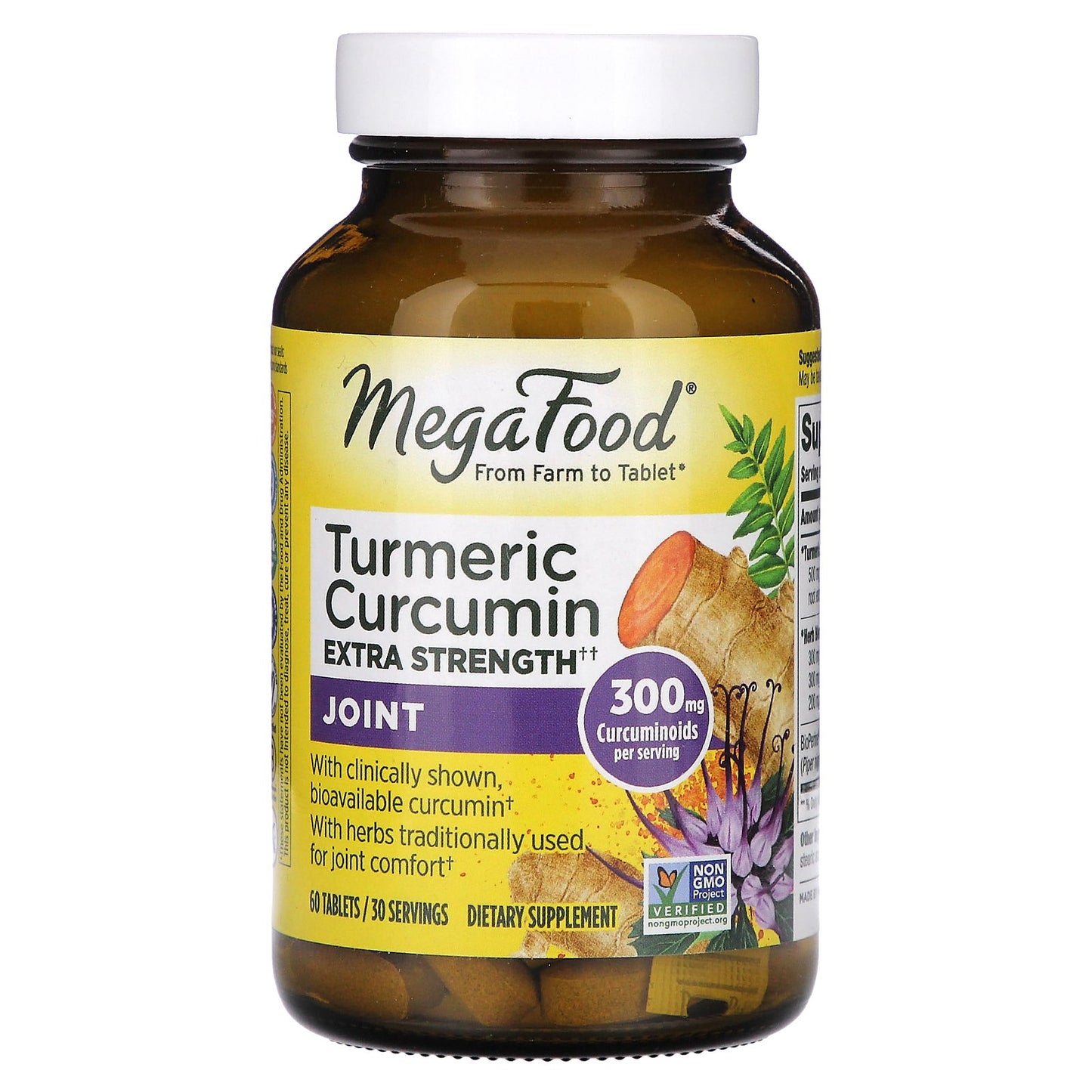 MegaFood, Turmeric Curcumin, Joint, 60 Tablets