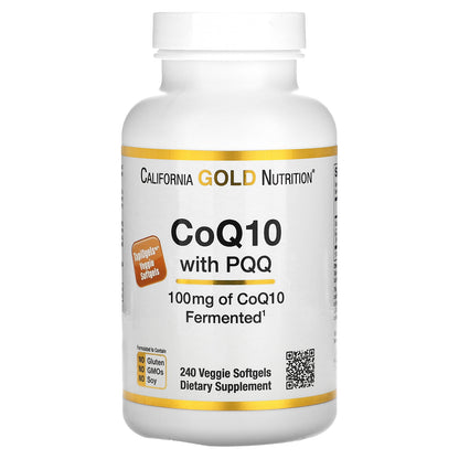 California Gold Nutrition, CoQ10 with PQQ, 100 mg, 240 Veggie Softgels