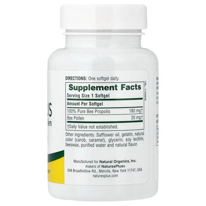 NaturesPlus, Propolplus, Propolis with Bee Pollen, 60 Softgels