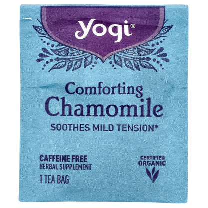 Yogi Tea, Comforting Chamomile, Caffeine Free, 16 Tea Bags, 0.85 oz (24 g)