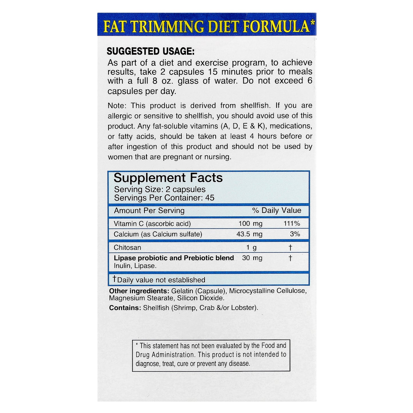 Absolute Nutrition, FBlock™, Fat Absorber, Original Formula, 90 Capsules