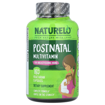 NATURELO, Postnatal Multivitamin for Breastfeeding Moms, 180 Vegetarian Capsules