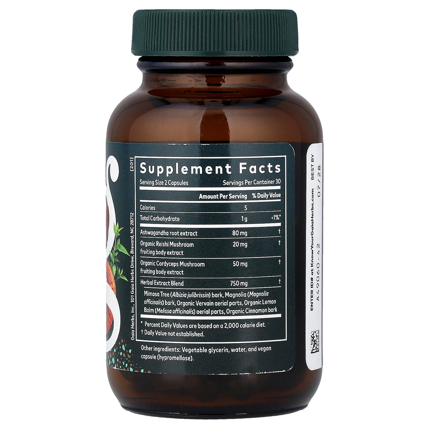 Gaia Herbs, Adrenal Health®, Nightly Restore, 60 Liquid Phyto-Caps®