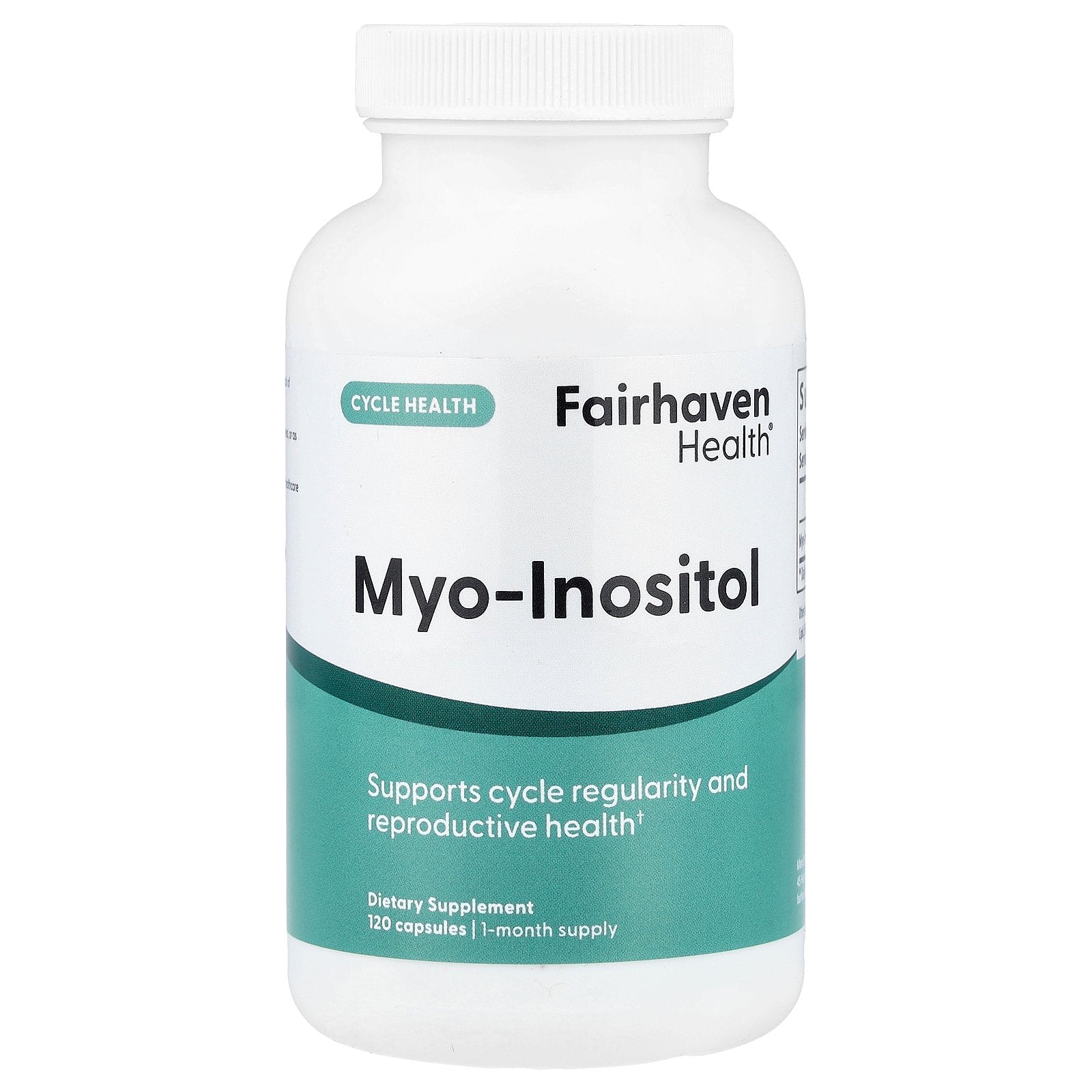Fairhaven Health, Myo-Inositol, 120 Capsules (500 mg per Capsule)