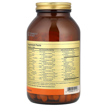 Solgar, Formula V™ VM-75®, Multiple Vitamins with Chelated Minerals, Iron-Free, 180 Tablets