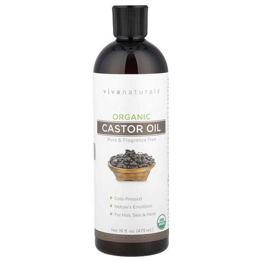 Viva Naturals, Organic Castor Oil, 16 fl oz (473 ml)