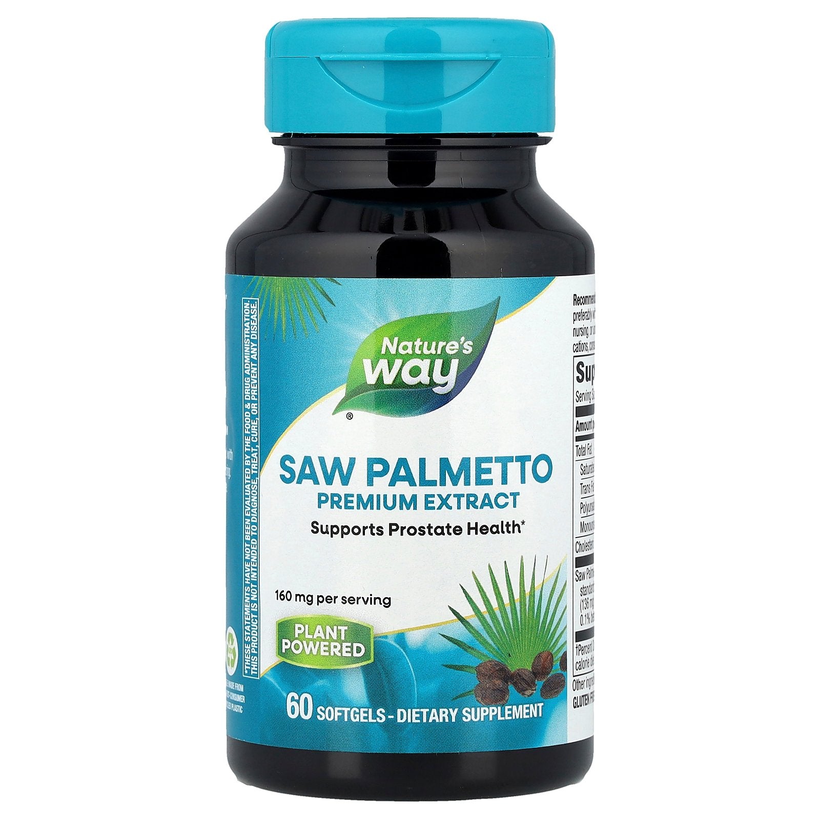Nature's Way, Saw Palmetto, 160 mg, 60 Softgels