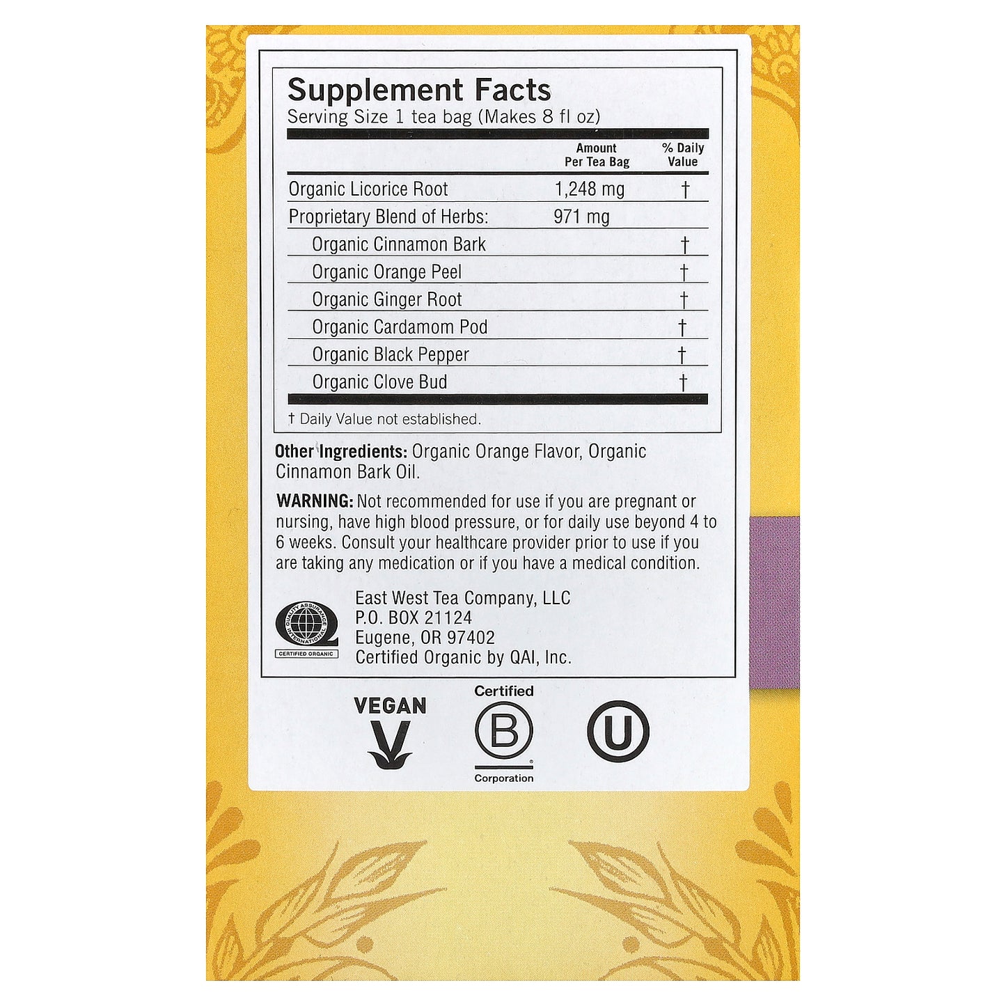 Yogi Tea, Egyptian Licorice®, Caffeine Free, 16 Tea Bags, 1.27 oz (36 g)