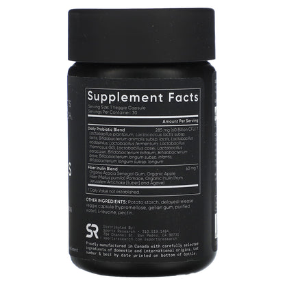 Sports Research, Daily Probiotics, 60 Billion CFU, 30 Delayed Release Capsules