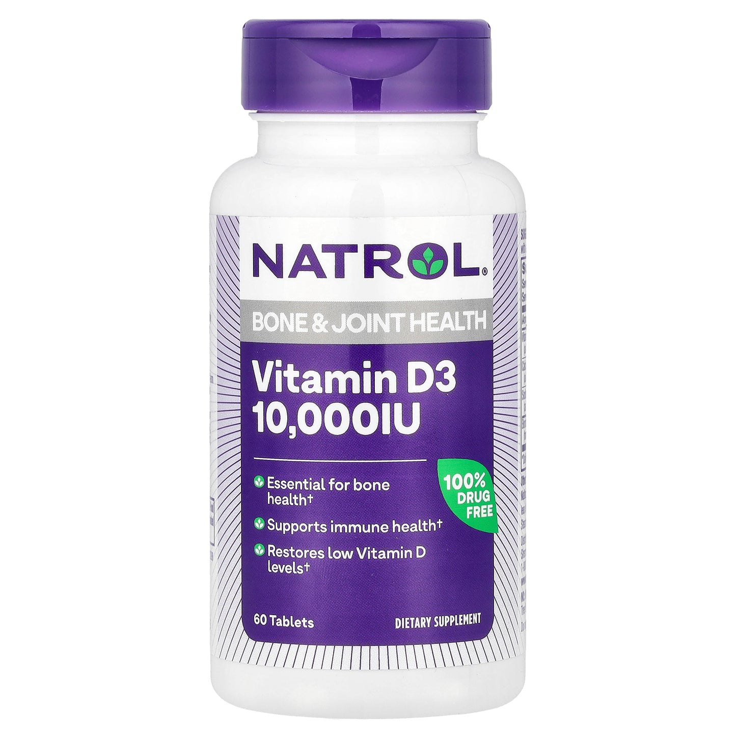 Natrol, Vitamin D3,  Bone & Joint Health, 10,000 IU, 60 Tablets